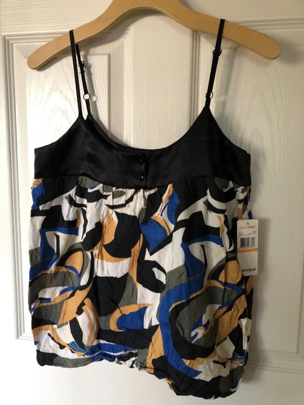 NWT Y2K - Red By Marc Ecko Abstract Print Women's Tank Top Size Small
